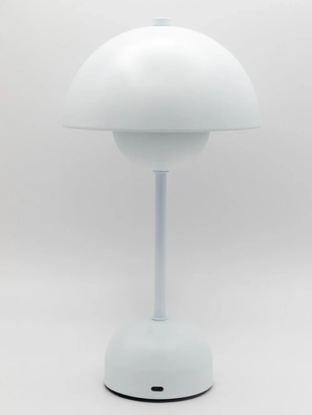 Rechargeable Portable White Dome Touch Lamp w/ Multiple Light Settings & Dimmer